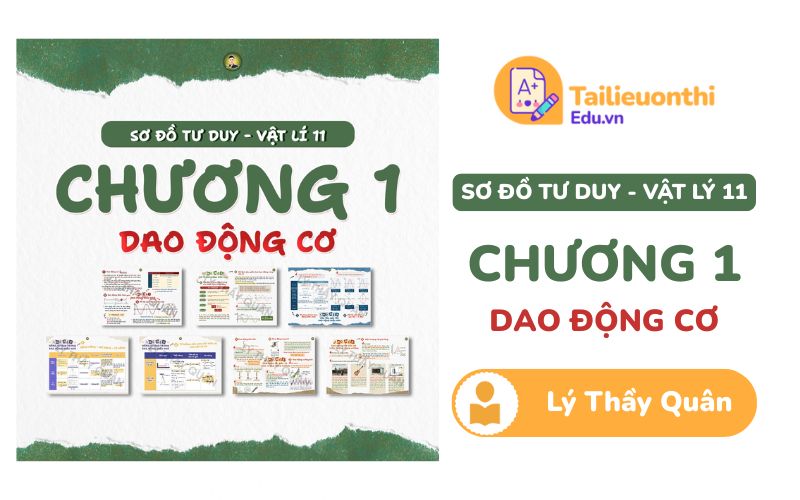 Sơ đồ tư duy Vật Lí 11 Chương 1 Dao Động